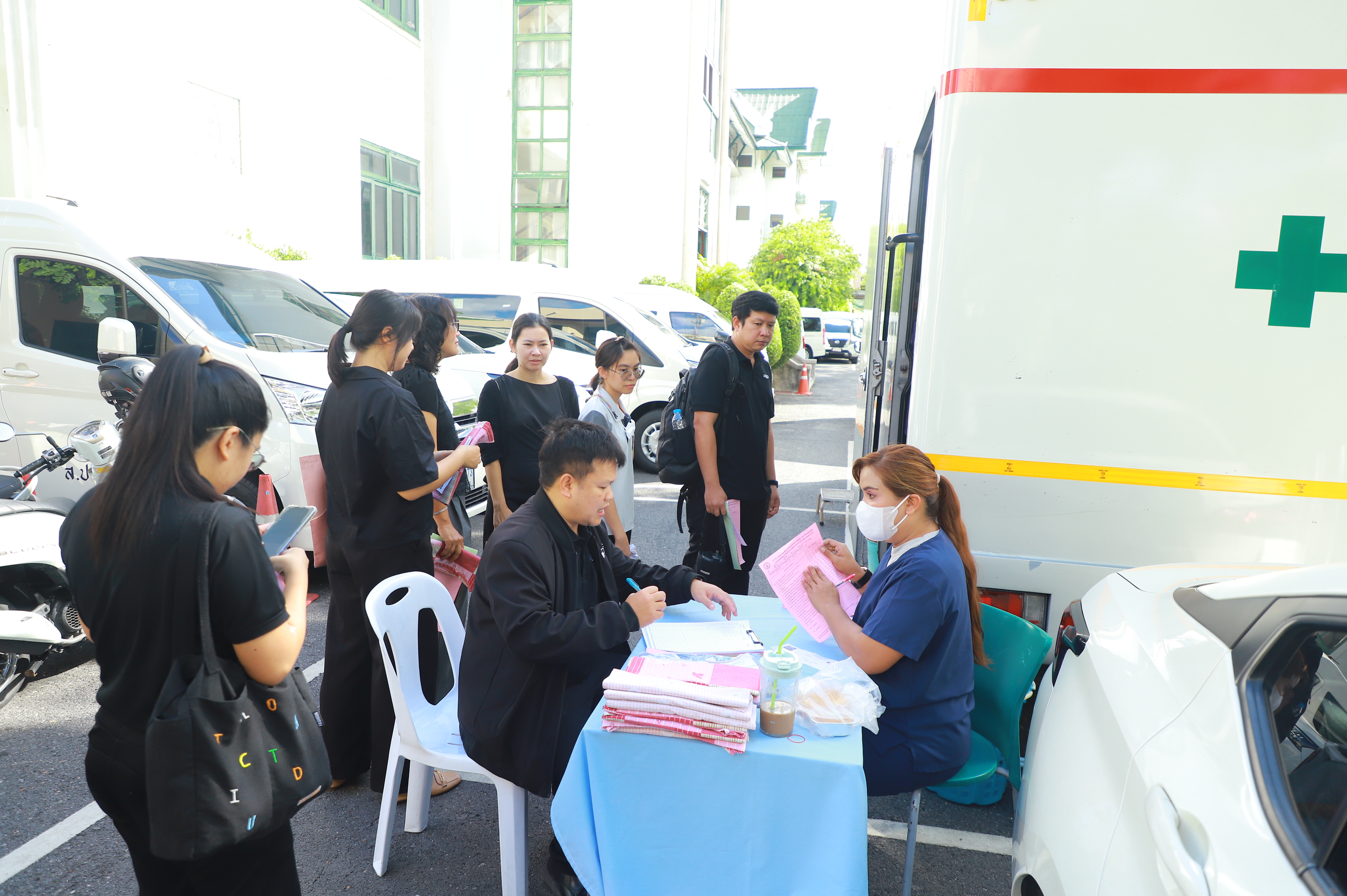 title - ส.ป.ก.ร่วมกับ คณะเทคนิคการแพทย์ มหาลัยมหิดล จัดกิจกรรมตรวจสุขภาพประจำปีให้กับข้าราชการและบุคลากร ส.ป.ก.
